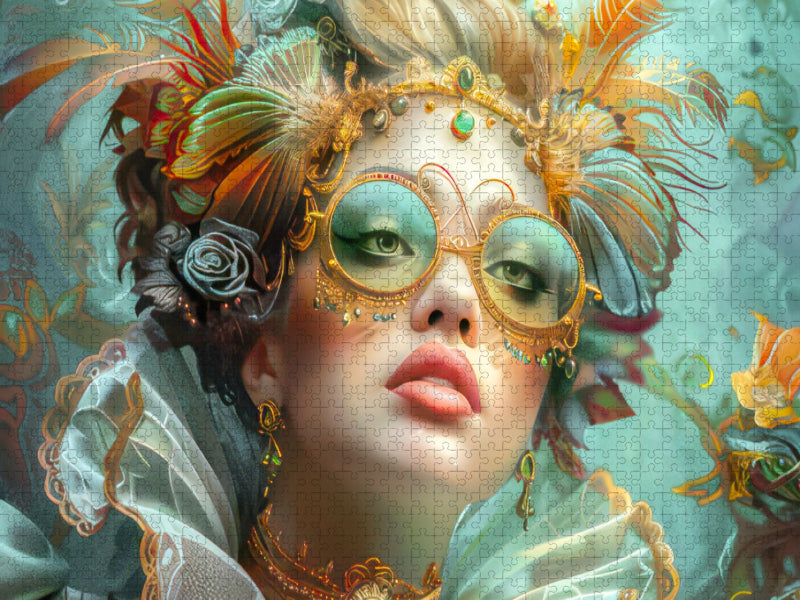 Venezianische Porträts von Frauen - CALVENDO Foto-Puzzle'
