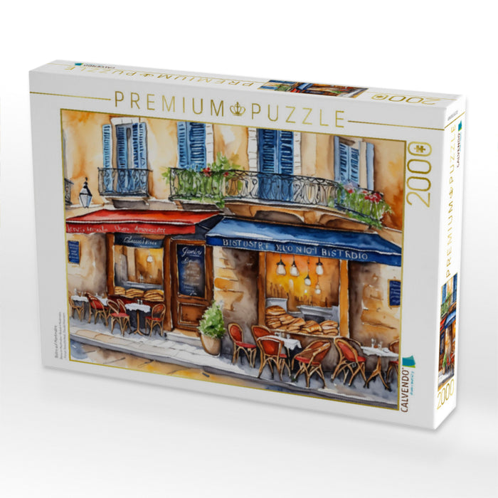 Bistro auf Montmatre - CALVENDO Foto-Puzzle'