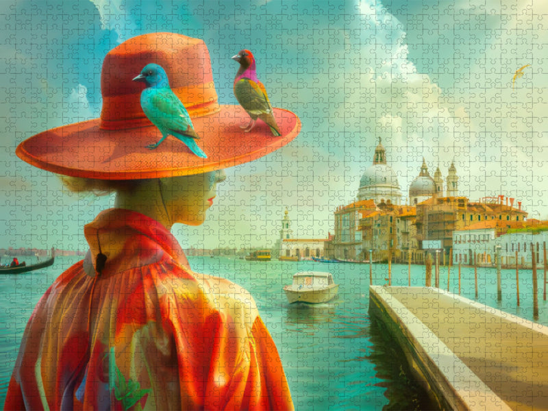 Surrealistisches Venedig - CALVENDO Foto-Puzzle'