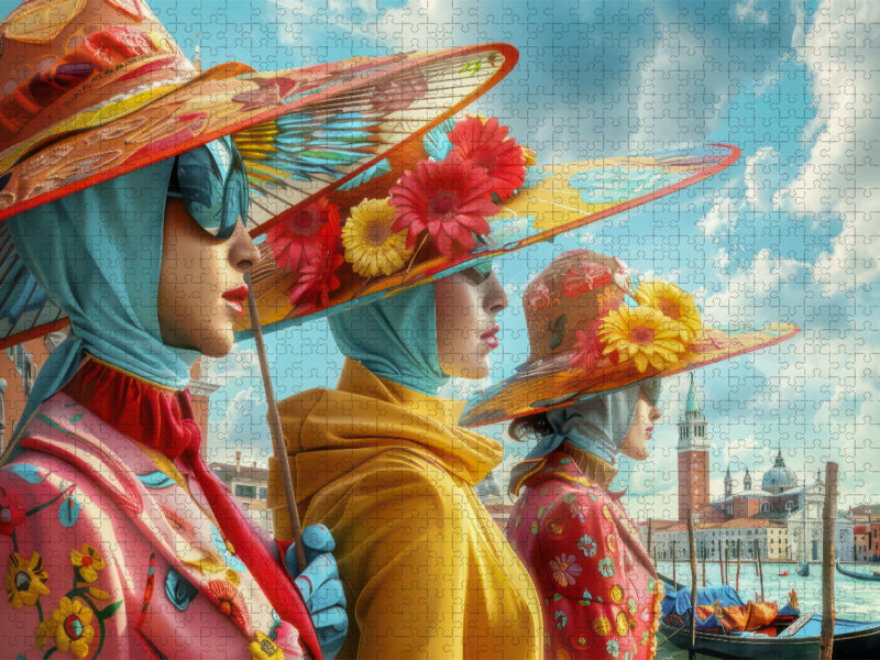 Surrealistische Theaterszenen im venezianischen Stil - CALVENDO Foto-Puzzle'