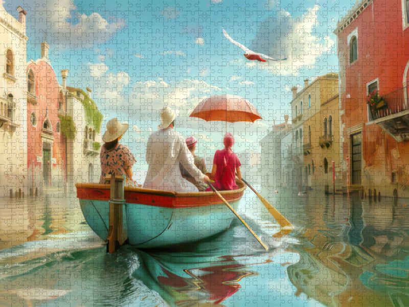Theatralische surreale Szenen im venezianischen Stil - CALVENDO Foto-Puzzle'