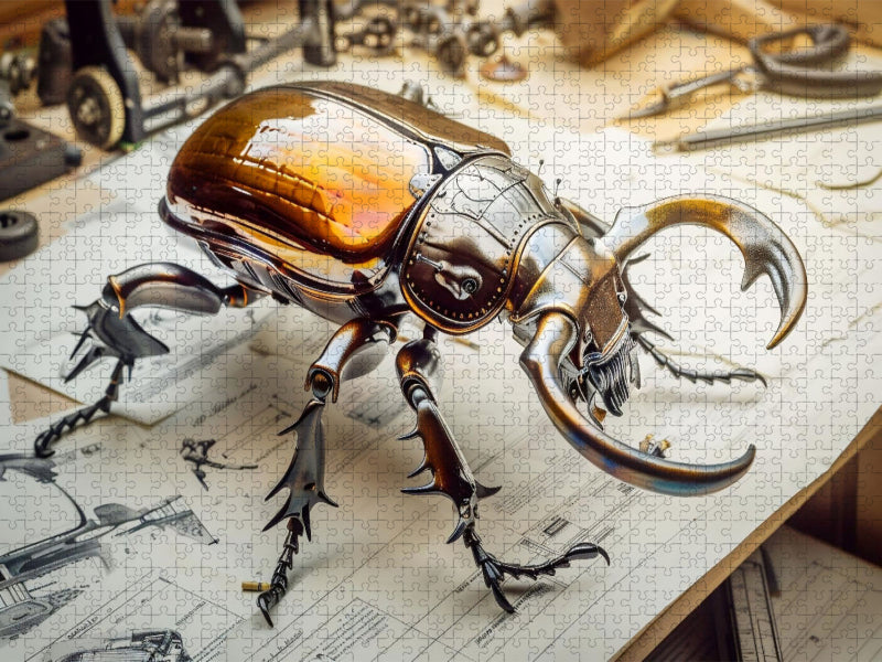 Ein Motiv aus dem Kalender "Die fantastische Welt der Steampunk-Insekten" - CALVENDO Foto-Puzzle'