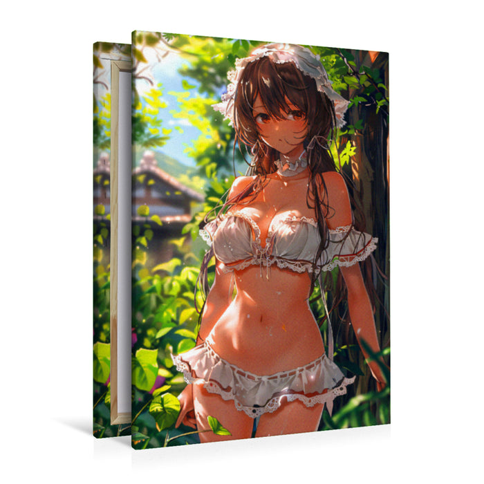 Premium Textil-Leinwand Ein Motiv aus dem Kalender Anime Cuties - Charmante Heldinnen