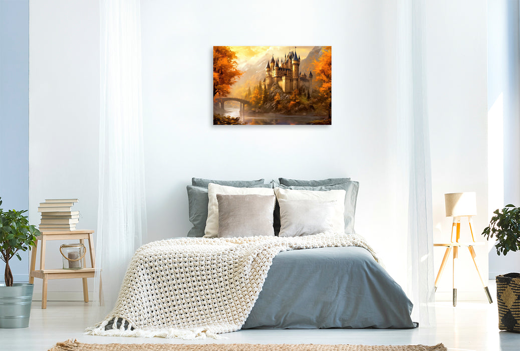 Premium textile canvas autumn mood 