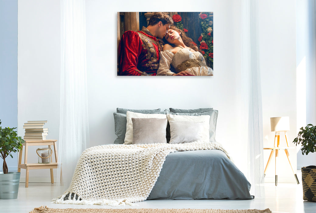 Premium textile canvas A motif from the calendar A journey through world literature 