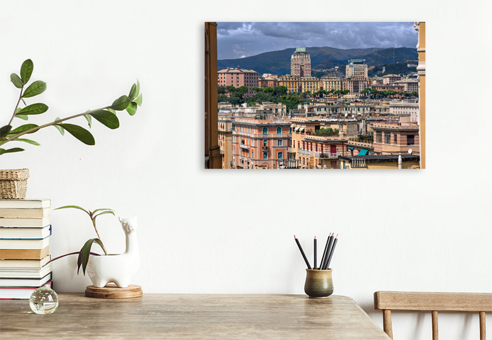 Premium textile canvas A motif from the calendar The timeless beauty of Genoa 