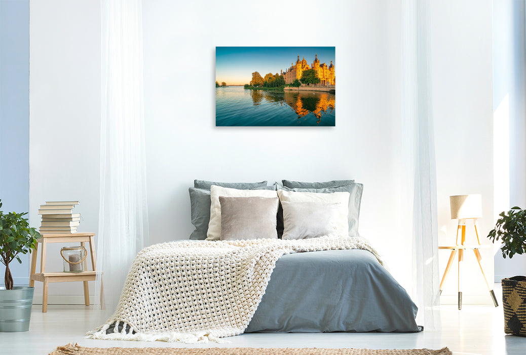 Premium textile canvas Castle in Schwerin 