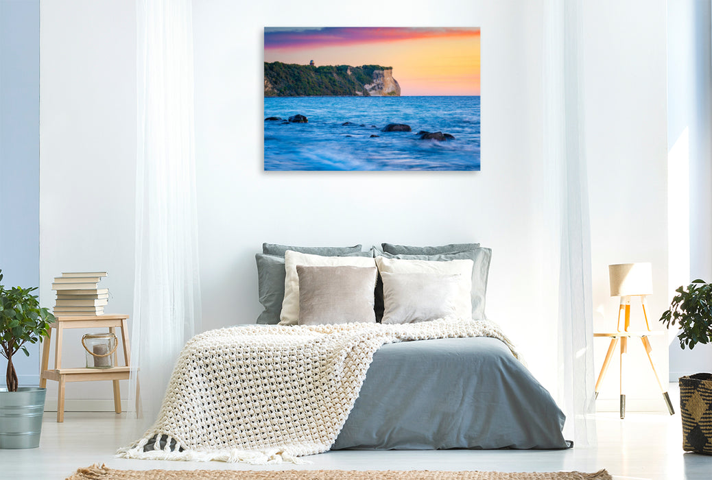 Premium textile canvas Sunrise at Cape Arkona 