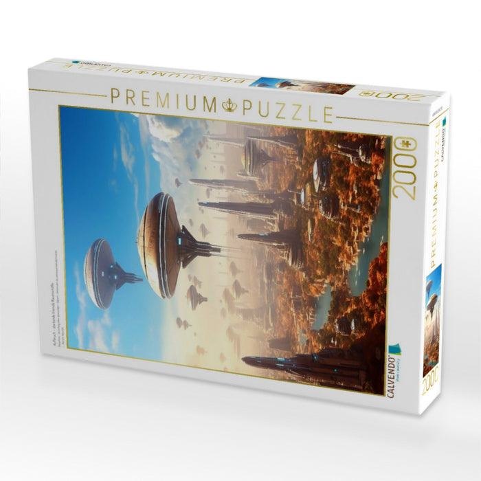 Aufbruch - startende fremde Raumschiffe - CALVENDO Foto-Puzzle'