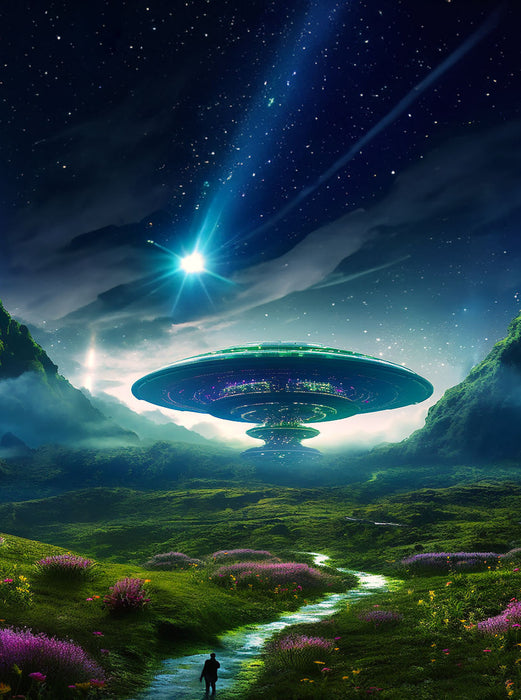 Labor in den Bergen - Science Fiction - CALVENDO Foto-Puzzle'