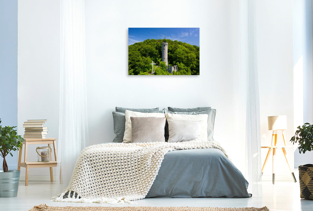 Premium textile canvas Marsberg, Bilstein Tower (aerial view) 