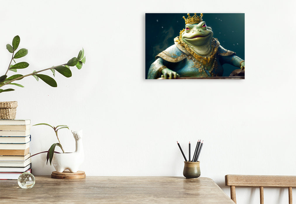 Premium textile canvas The Frog Prince 