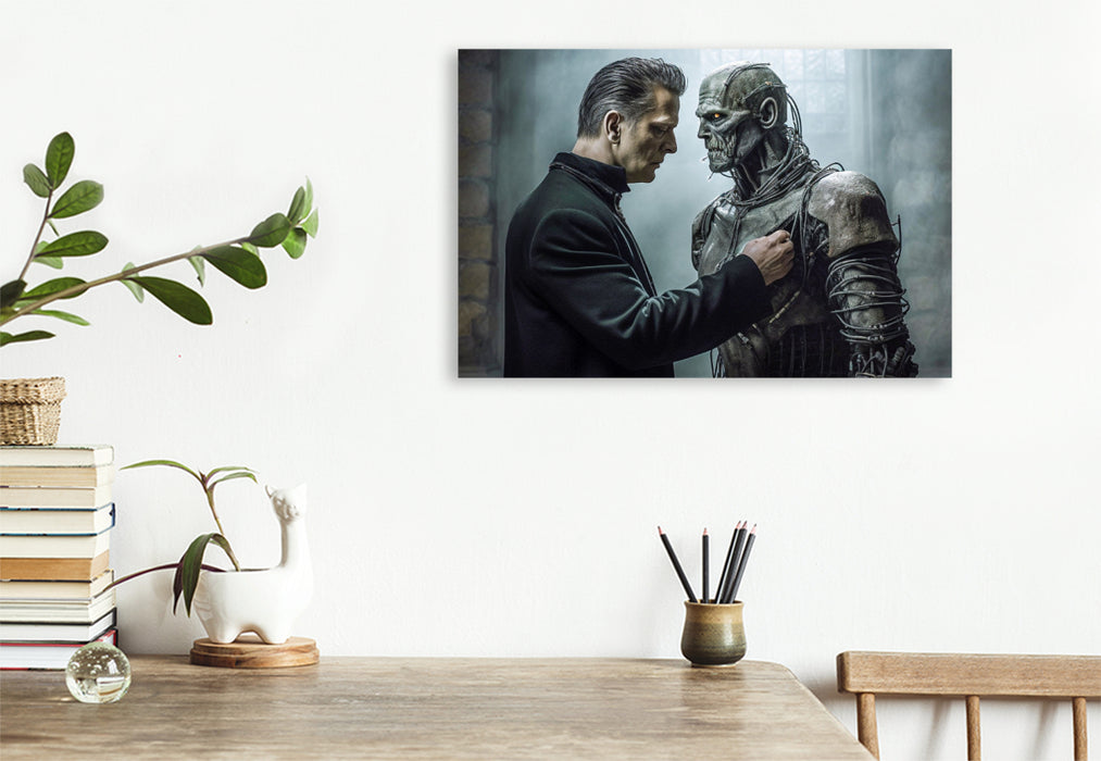 Premium textile canvas Frankenstein's Monster by Mary Shelly 