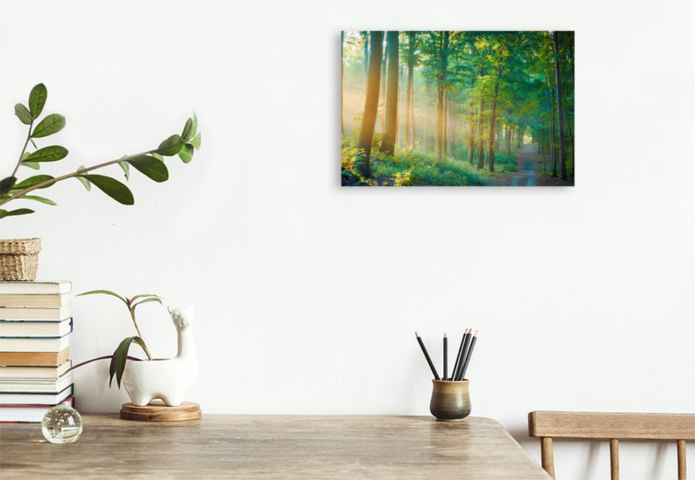 Premium textile canvas Summer in the forest 