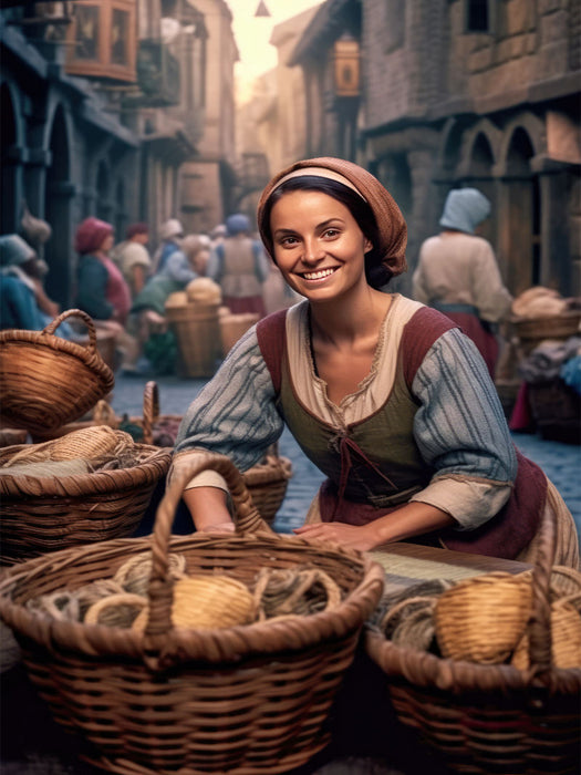 Ein Motiv aus dem Kalender Fesche Marktfrauen - CALVENDO Foto-Puzzle'
