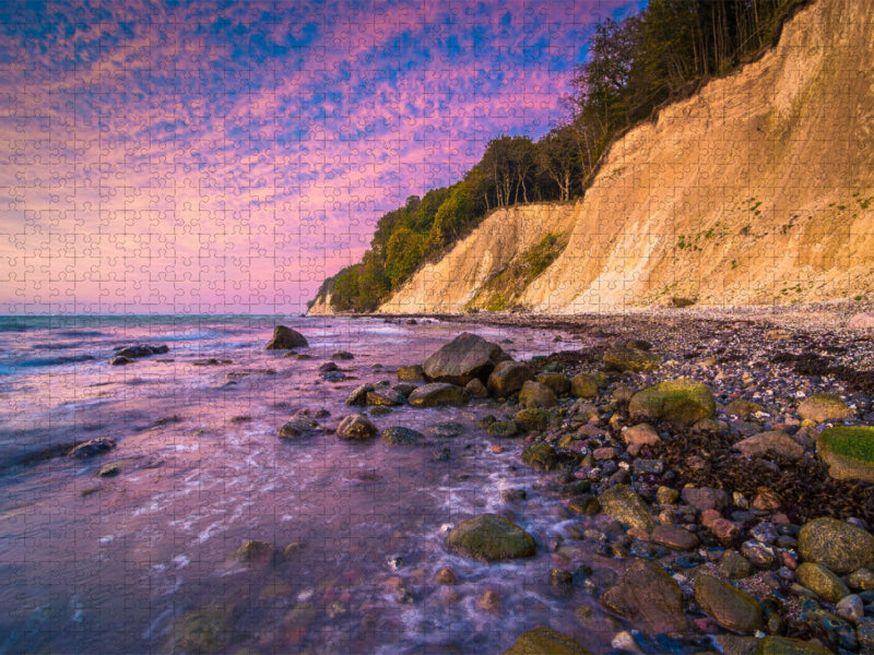 Morgendämmerung an der Kreideküste - CALVENDO Foto-Puzzle'