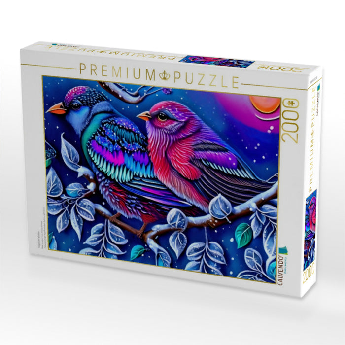 Vögel im Winter - CALVENDO Foto-Puzzle'