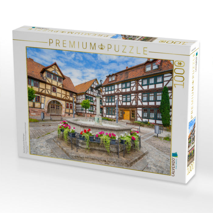 Storchenbrunnen Gerstungen - CALVENDO Foto-Puzzle'