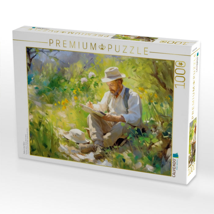 Malen in der Natur - CALVENDO Foto-Puzzle'