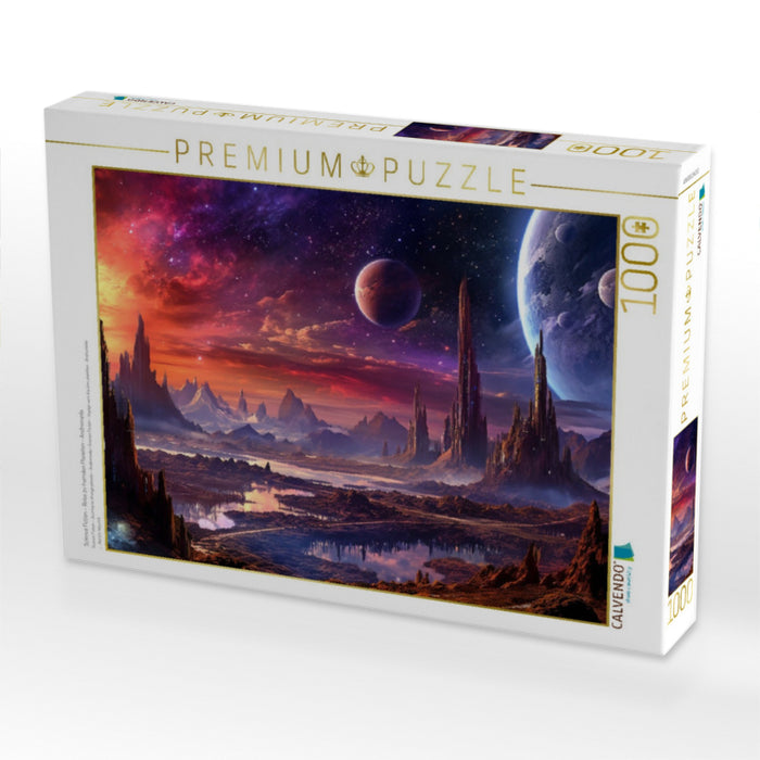 Science Fiction - Reise zu fremden Planeten - Andromeda - CALVENDO Foto-Puzzle'