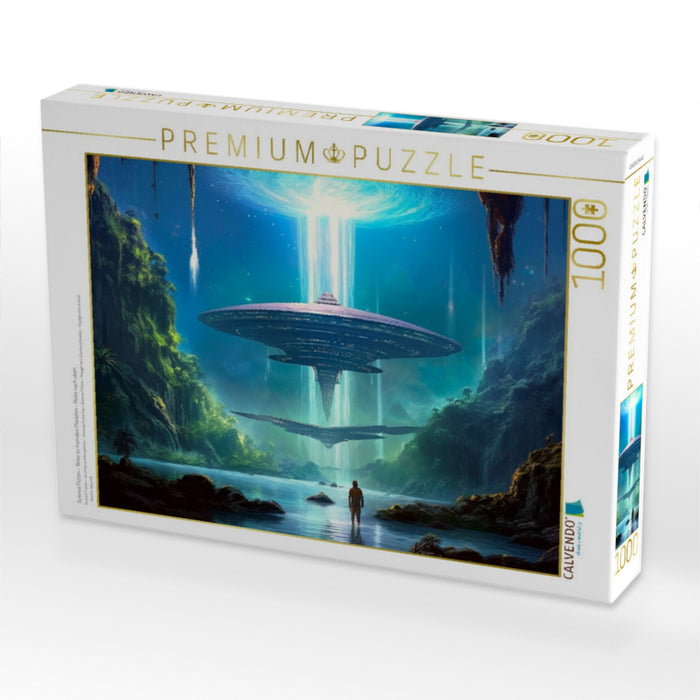 Science Fiction - Reise zu fremden Planeten - Reise nach oben - CALVENDO Foto-Puzzle'