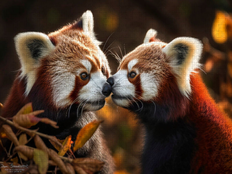 Roter Panda - schmusen - CALVENDO Foto-Puzzle'