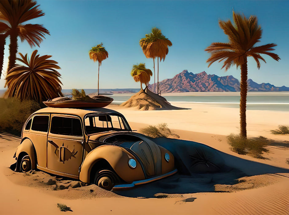 Das alte Auto - CALVENDO Foto-Puzzle'