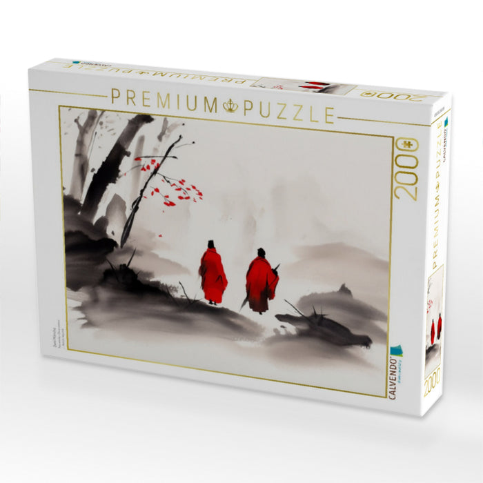 Zwei Mönche - CALVENDO Foto-Puzzle'