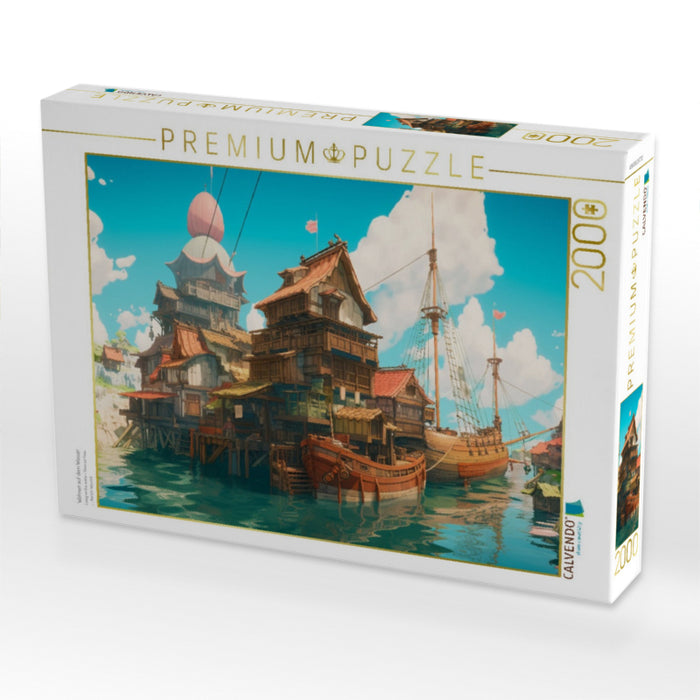 Wohnen auf dem Wasser - CALVENDO Foto-Puzzle'