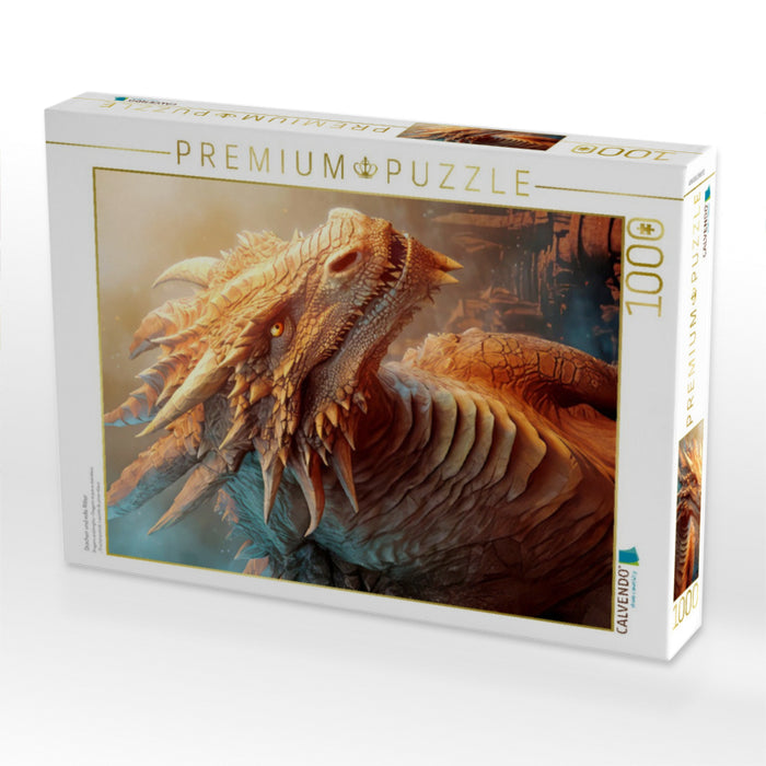 Drachen und edle Ritter - CALVENDO Foto-Puzzle'