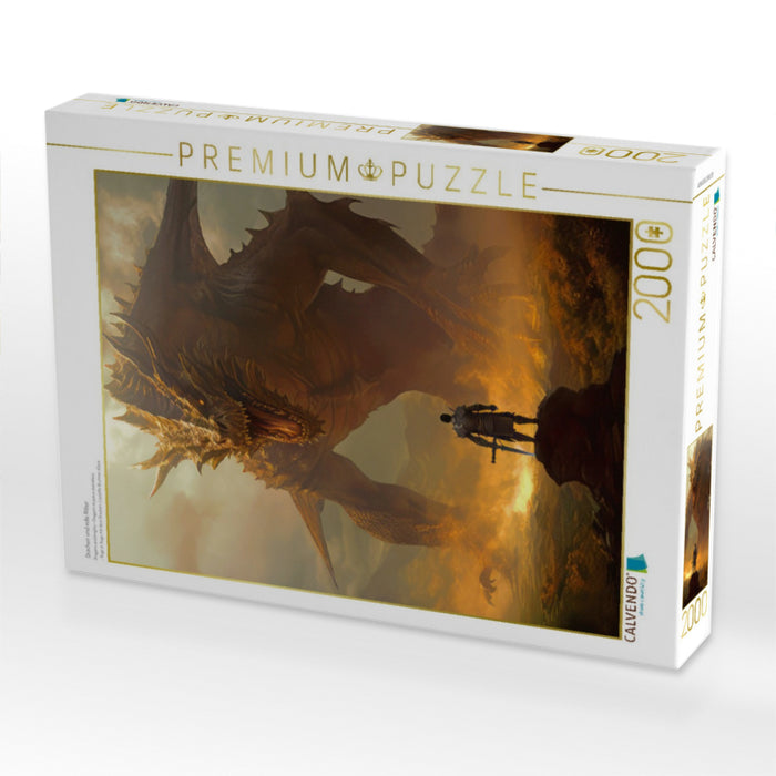 Drachen und edle Ritter - CALVENDO Foto-Puzzle'
