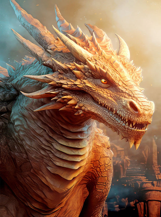 Drachen und edle Ritter - CALVENDO Foto-Puzzle'