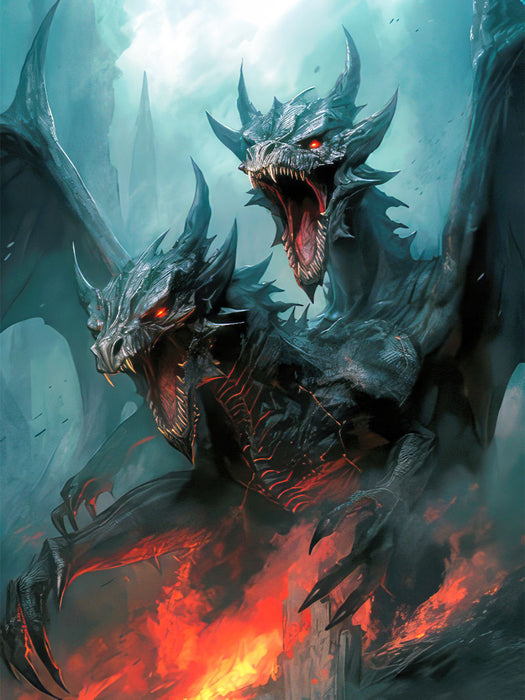 Drachen und edle Ritter - CALVENDO Foto-Puzzle'