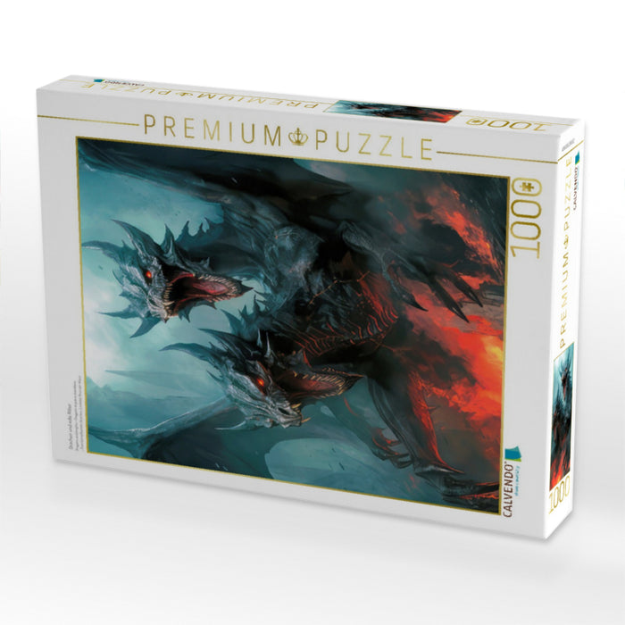 Drachen und edle Ritter - CALVENDO Foto-Puzzle'