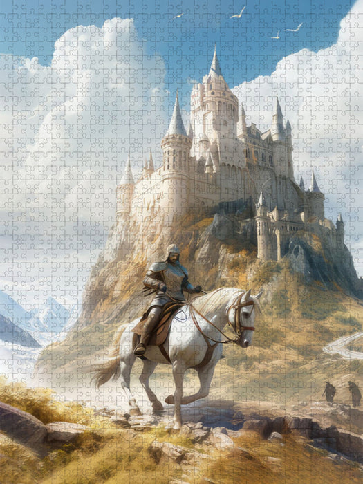 Drachen und edle Ritter - CALVENDO Foto-Puzzle'