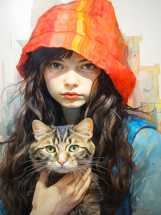 Mann und Katze - CALVENDO Foto-Puzzle'