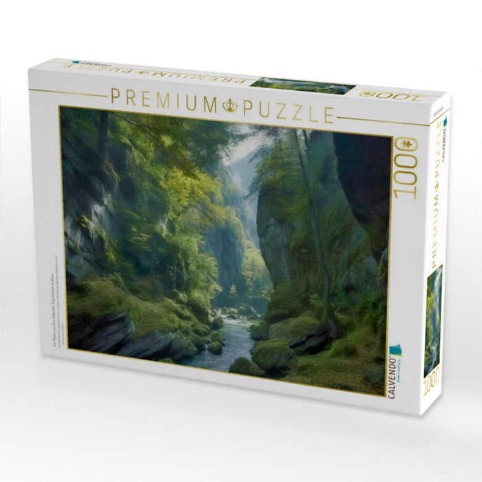 Ein Motiv aus dem Kalender Träumereien in Grün - CALVENDO Foto-Puzzle'
