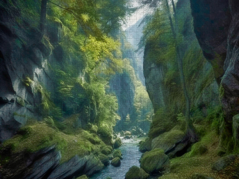 Ein Motiv aus dem Kalender Träumereien in Grün - CALVENDO Foto-Puzzle'