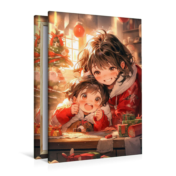 Premium Textil-Leinwand Manga Kinder