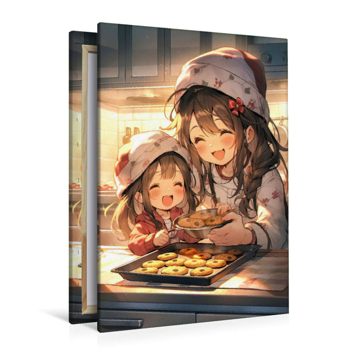 Premium Textil-Leinwand Manga Kinder