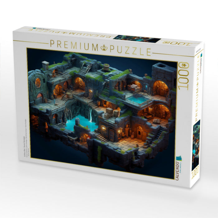 Antikes Bad - Gamer Nostalgie - CALVENDO Foto-Puzzle'