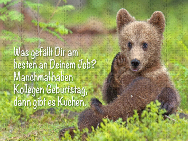 Was gefällt Dir am besten an Deinem Job? - CALVENDO Foto-Puzzle'