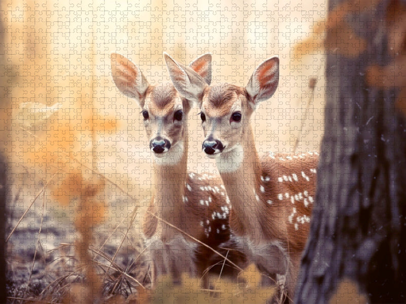 Rehkitze - CALVENDO Foto-Puzzle'