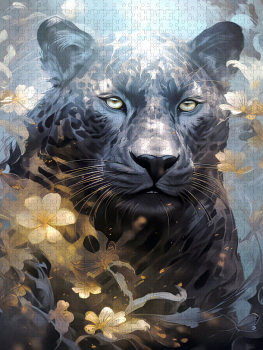 Tierportrait Malerei - CALVENDO Foto-Puzzle'