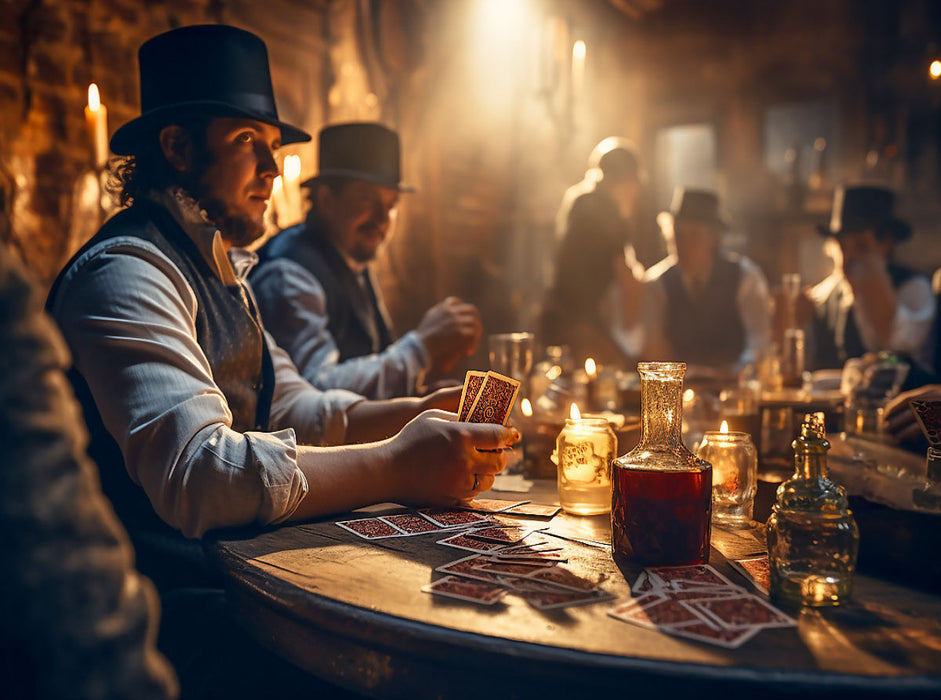 Pokerrunde im wilden Westen - CALVENDO Foto-Puzzle'