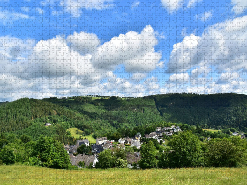 Lebenswertes Dedenborn - Erholung im Nationalpark Eifel - CALVENDO Foto-Puzzle'