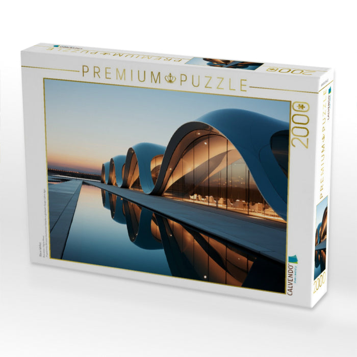 Blaue Wellen - CALVENDO Foto-Puzzle'
