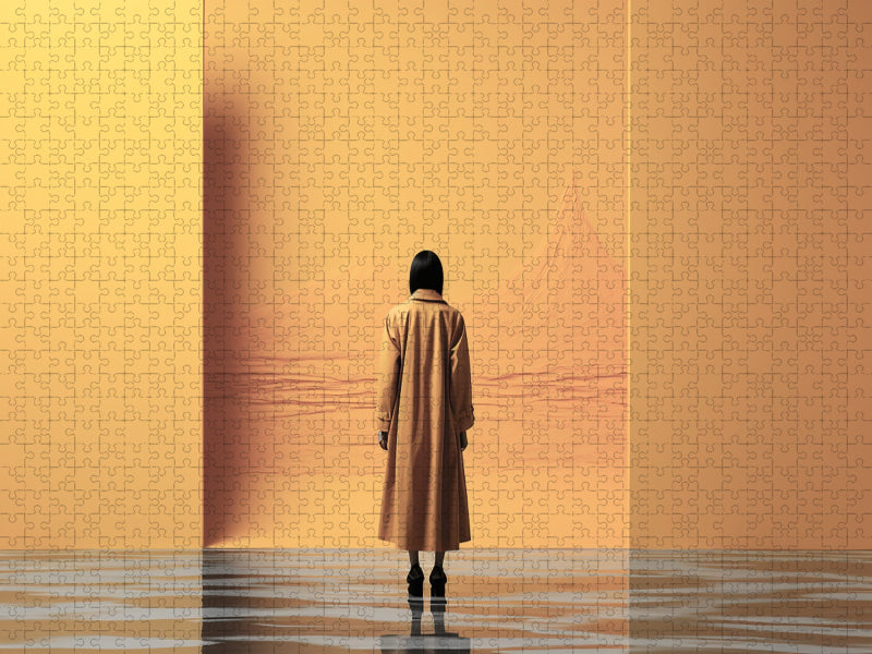 Gelbe Wand - CALVENDO Foto-Puzzle'