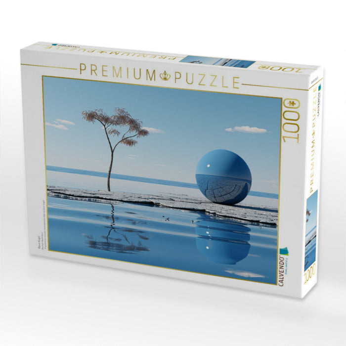 Blaue Kugel - CALVENDO Foto-Puzzle'