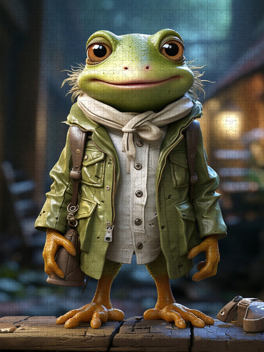 Frosch Hugo - CALVENDO Foto-Puzzle'